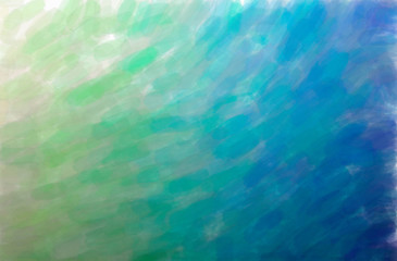 Abstract illustration of blue, green Watercolor background