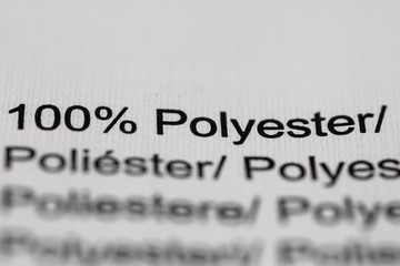 Fototapeta premium Clothing label polyester