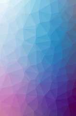 Obraz premium Illustration of abstract Blue And Purple vertical low poly background. Beautiful polygon design pattern.
