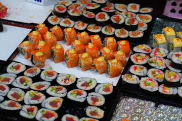 Sushis et raviolis 