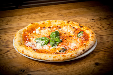 pizza on the table