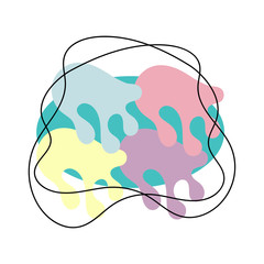 Abstract vector background. Flat geometric shap . Modern vector template.