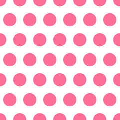 Pink vector seamless pattern background polka dot