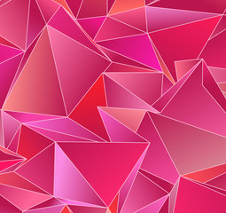 Abstract Low-Poly triangular modern background