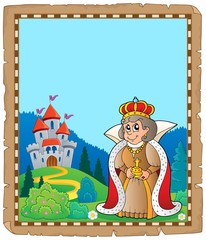 Parchment with queen near castle 3