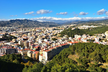 Panorama Malagi z Gibralfaro © Barbara Bajorek