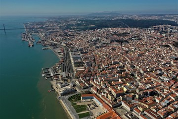 Lissabon aus der Luft