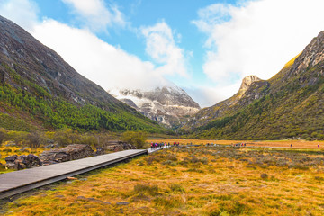 Landscape view at Yading national reserve