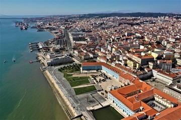 Obraz premium Lissabon aus der Luft