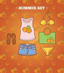 set_of_clothes_orange