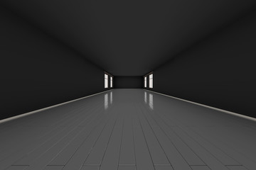 Dark empty room Illustration