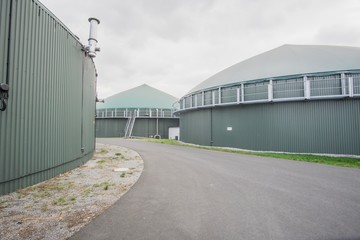 Fototapeta premium Biogas Gasanlage