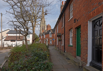 Fototapeta na wymiar Residential Street in Dorking, UK