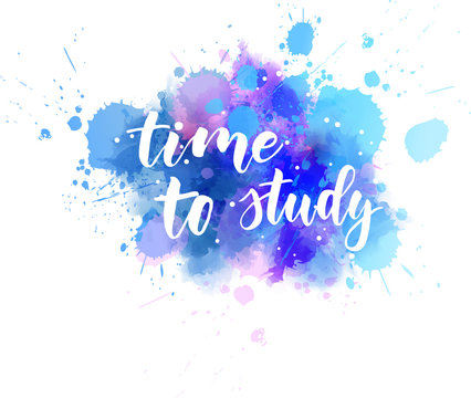 Time to study - motivational message