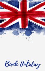 Obraz premium Background with flag of the United Kingdom