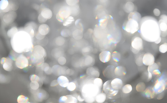 Abstract lighting Bokeh defocused background from cristal light