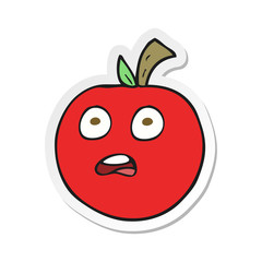 Obraz premium sticker of a cartoon tomato