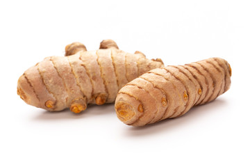 Turmeric isolated on white background