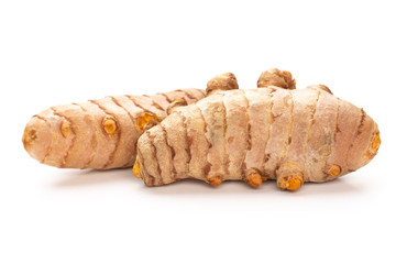 Turmeric isolated on white background