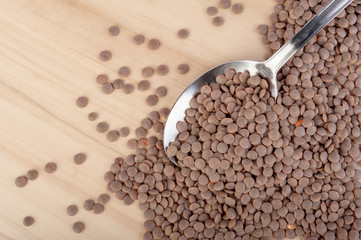 spoon of lentils