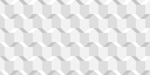Vector wicker cubes texture, light geometric seamless pattern, design white background for you projects 