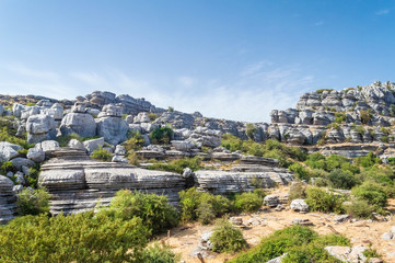 Fototapeta na wymiar El Torcal rock formations, Andalusia, Spain