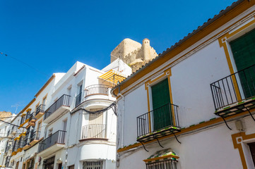 Fototapeta na wymiar White buildings of Olvera, Spain