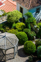 Garden with gazebo