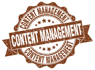 content management stamp. sign. seal