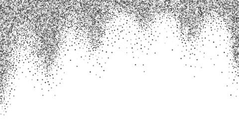 Round silver glitter luxury sparkling confetti. Sc
