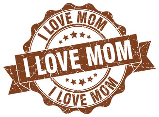 i love mom stamp. sign. seal