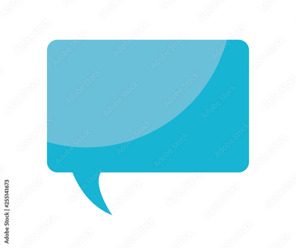 Poster speech bubble in rectangle shape