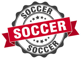 soccer stamp. sign. seal