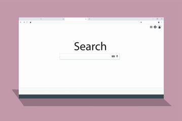 Illustration of internet browser