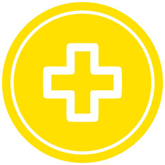 addition symbol circular icon