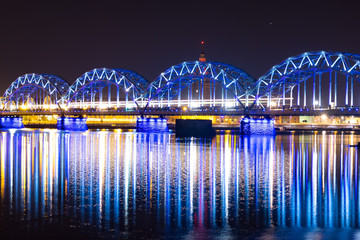 bridge at night