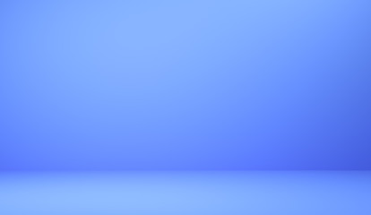 Fototapeta premium Abstract luxury blue gradient background used for display product ad and website template, 3D illustration. 