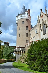 Obraz premium Czech Republic-view on the castle Zleby