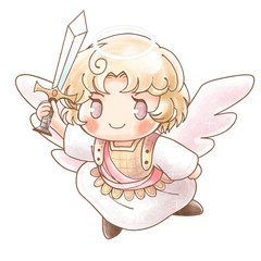 手描き風・天使ミカエル