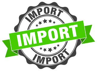 Obraz premium import stamp. sign. seal
