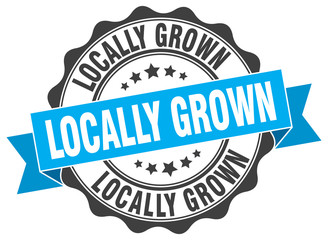 locally grown stamp. sign. seal