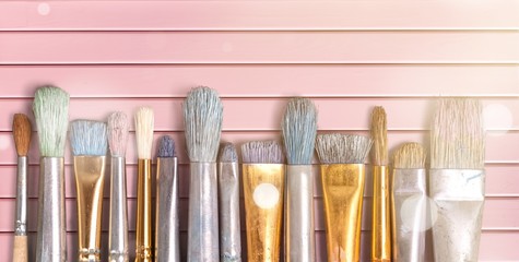 Paintbrush art paint creativity craft backgrounds exhibition