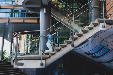 portrait of young woman with bad habits 