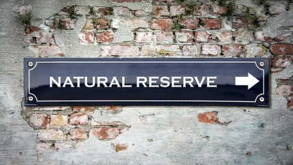 Sign 390 - NATURAL RESERVE