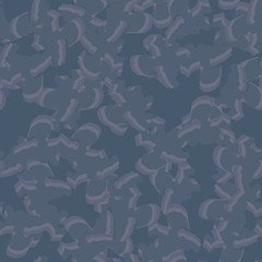 Urban camouflage of various shades of blue and purlpe colors