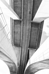 tall highway bridge infrastructure concrete jungle