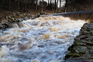 Run with flowing water.