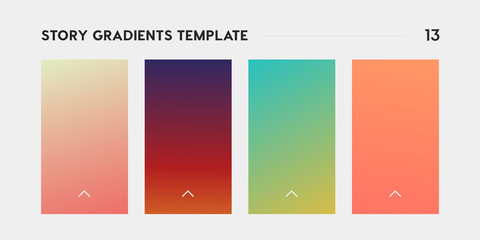 Gradient template for social media