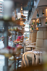 portrait of young woman with bad habits 