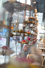 portrait of young woman with bad habits 